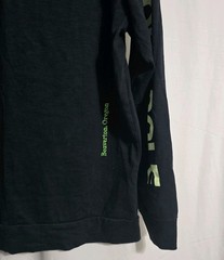 Nike Mens Size Medium World Tour Black Long Sleeve T Shirt Glow In Dark Sleeves