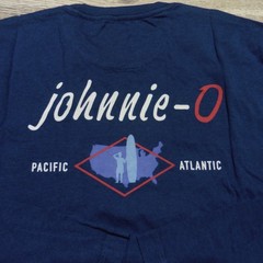 JOHNNIE O Mens M MEDIUM T SHIRT COSTAL WAY NAVY BLUE GOLF BRENNAN 2.0