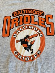 True Vintage 1970’s Baltimore Orioles MLB Baseball T Shirt Size XL Made In USA