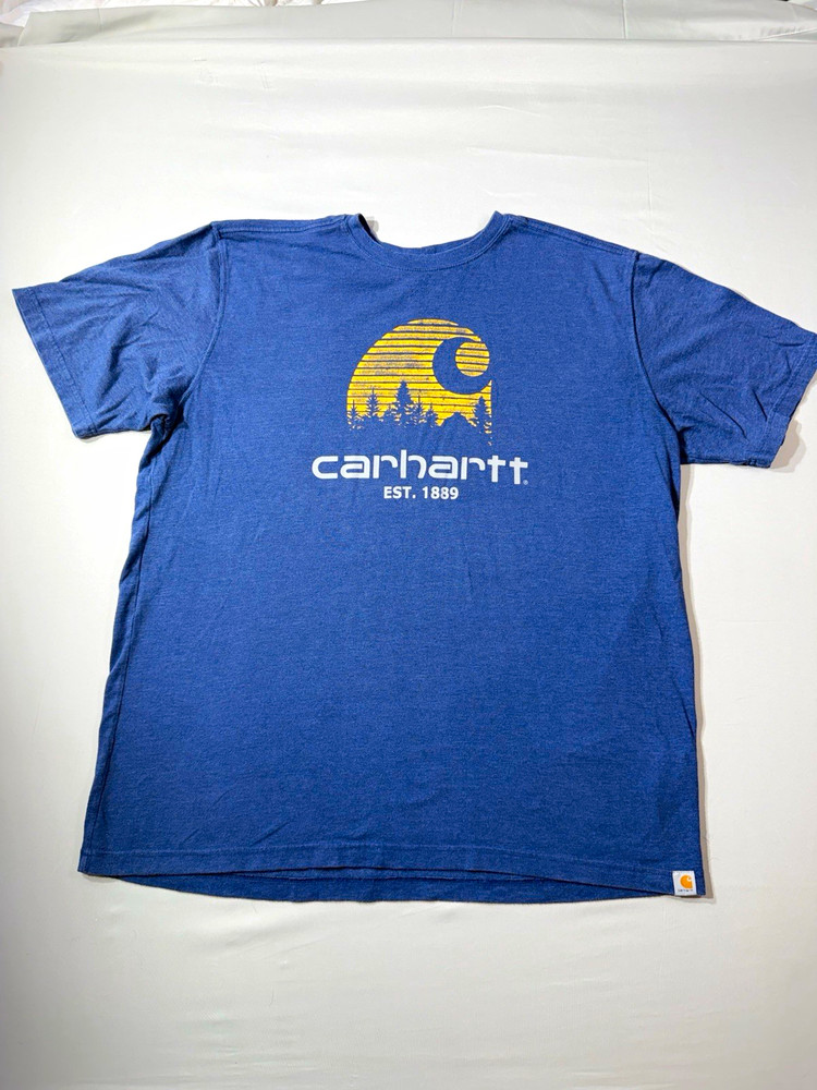 Carhartt Men’s Maddock Mountain Logo Tshirt hiking outdoors