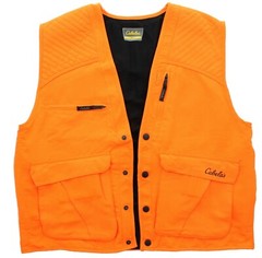 Cabela’s Men’s Hunting Vest Sportsman Outdoor Tactical Pack Gear Blaze Orange
