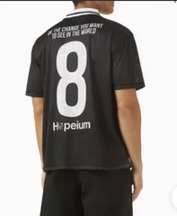 HOPEIUM MESH FOOTBALL TEE BLACK Small NWT MSRP $220
