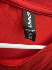 Comfrt Brand Cherry Red Long Sleeve T-Shirt (NEW) Size XL