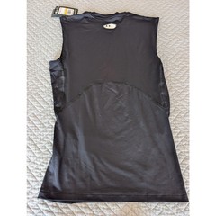 NWT Under Armour Heatgear Men’s Size M Black Compression Sleeveless Shirt (0915)