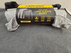 Firm Grip Men’s Base Layer Long Sleeve Shirt (2-Pack) Medium