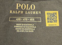 Polo Ralph Lauren Mens T-Shirt Size 4XB Big Tall Olive Green Graphic RL67 New!!