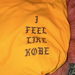 Yeezy Cotton Yellow Kobe Bryant Long Sleeve Cotton Tee 2XL 31 by 24 Kanye West