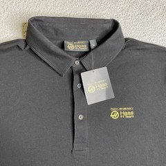 Haas F1 Team Shirt Mens XL Black Polo Logo Rich Energy Formula 1 Racing NWT
