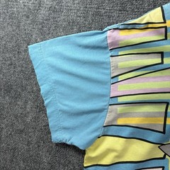 VTG 80’s BODY GLOVE T Shirt Mens M Blue Yellow Single Stitched Surf Art Beach