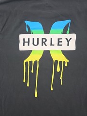Hurley T-Shirt Men Large Black Graphic Print Logo…#46305