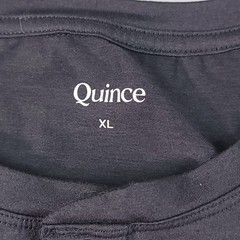 Quince Mens Tee Shirt Size XL Black 3 Button Henley Stretch Comfort Style S/S