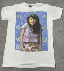 Saved By The Bell 2015 White Short Sleeve Shirt Size “M,L,XL” Kelly Kapowski