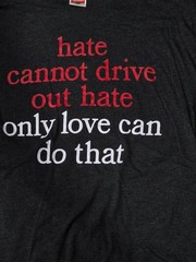 Homage MARTIN LUTHER KING Shirt Size XL MLK JR T-Shirt LOVE Shirt