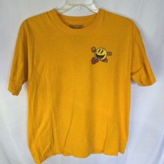 Pac-Man Graphic T Shirt XL Yellow Bandai Namco C-Life Group 100% Cotton