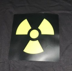 Hazardous EL Flashing Sound Activated LED Light Up Music Festival T-Shirt Large