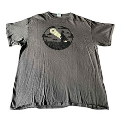 Batman Bat Signal Shirt Mens XL Gray Delta Silhouette Gotham City Graphic Tee