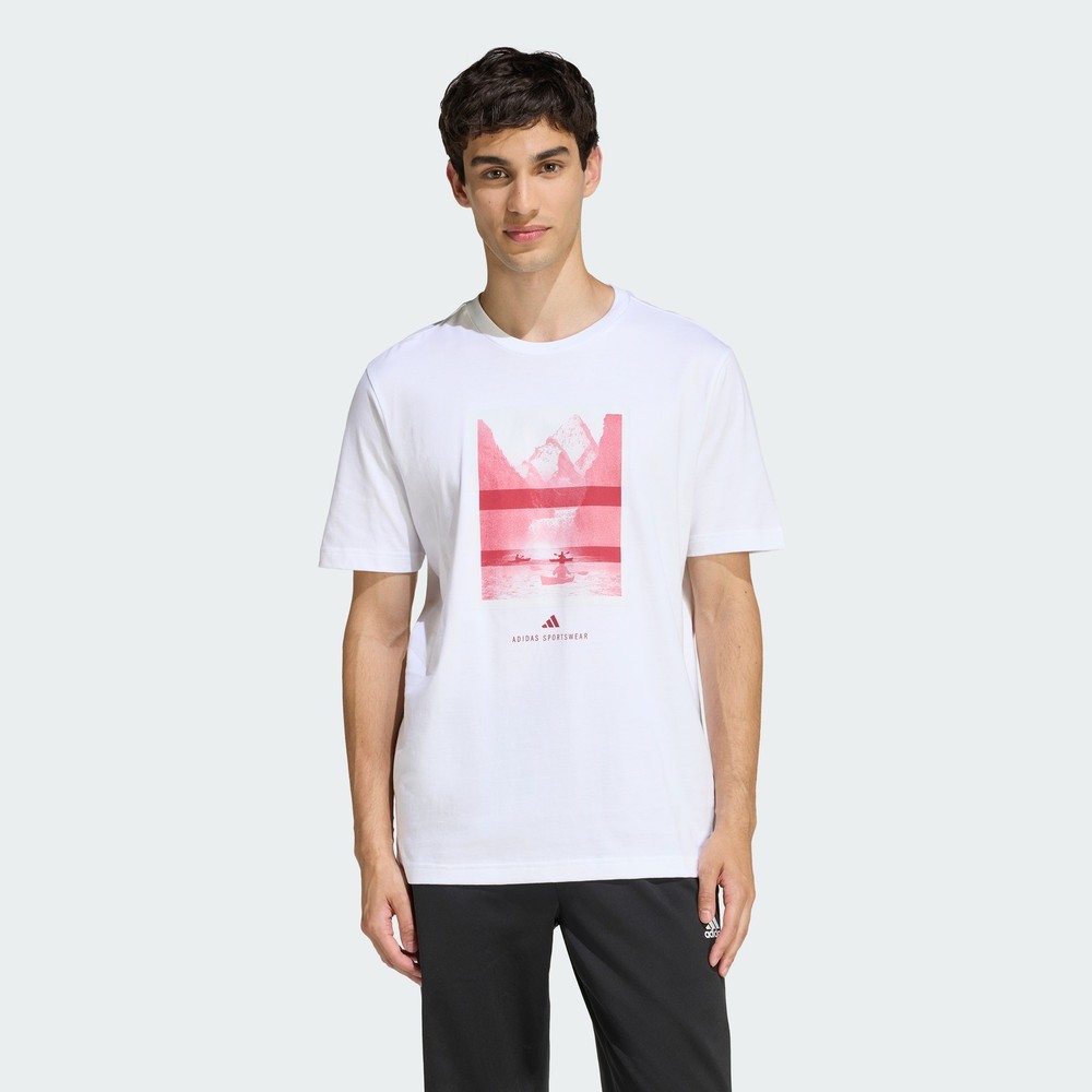 adidas men OUTDOOR KAYAKING GRAPHIC T-SHIRT