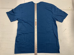 American Apparel Sustainable Collection Unisex V-neck T-shirt 100% cotton BLUE L