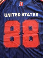 NWT Brooklyn Cloth USA Soccer Jersey Men’s L, Retro Pinstripe Collar Shirt