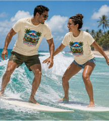 Funny Coconut Beach Shirt Good Times Tropical Vacation Summer Gift Tee – Black
