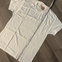 Jockey Shirt Mens Large White Power Knit Blank Tee T-Shirt Crewneck USA