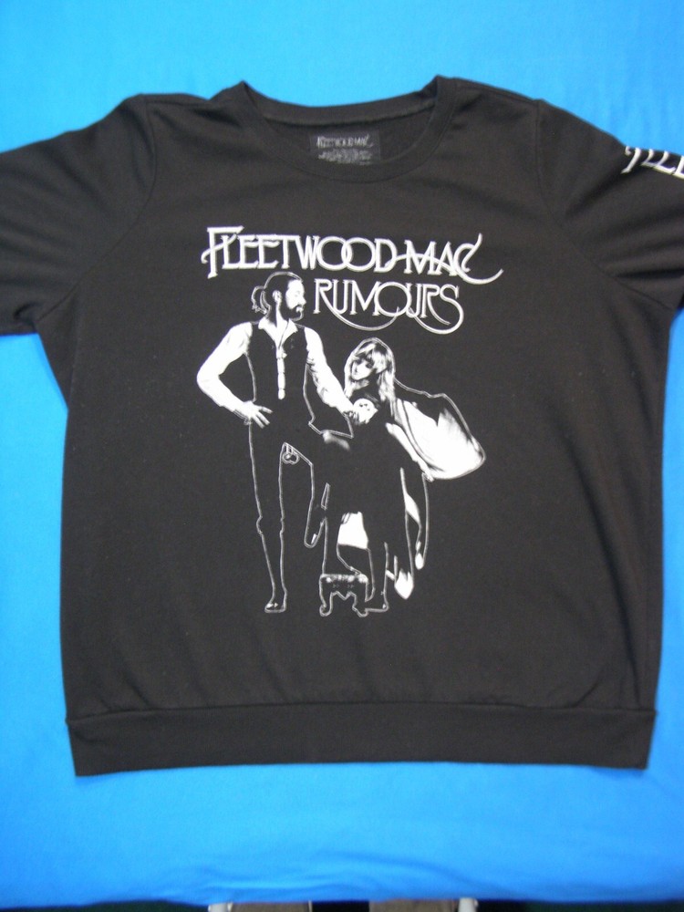 Fleetwood Mac Rumours Album Sweatshirt Soft Material Some Pilling Black Size XL