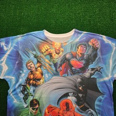DC Comics Justice League Tshirt Mens Large Superman Batman Flash Green Lantern