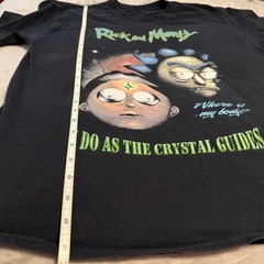 Rick and Morty “Crystal Guides” Graphic Tee Black Large