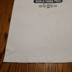 World Poker Tour Ringer TShirt Mens Large 2004 No Limit Player Texas Hold Em