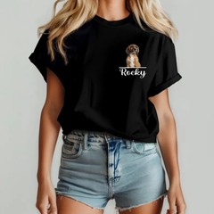 Personalized Pet Comfort Tee Custom Dog Cat Lover Shirt Gift Idea