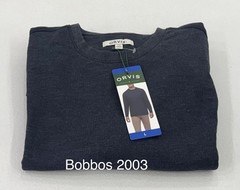 Orvis Men’s Long Sleeve Crewneck Pullover, Blue, Size L