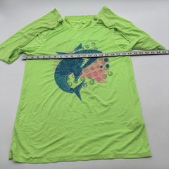 Lands End Long Sleeve T-shirt Men XL Green Graphic Print Logo ..#35482