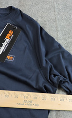 Timberland Pro Mens Medium Wicking Long Sleeve Athletic Fit Navy Blue T Shirt
