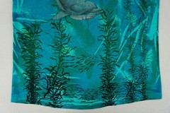 Vintage 90’s Hanes Dolphin shirt all over print tagged medium aquatic marine