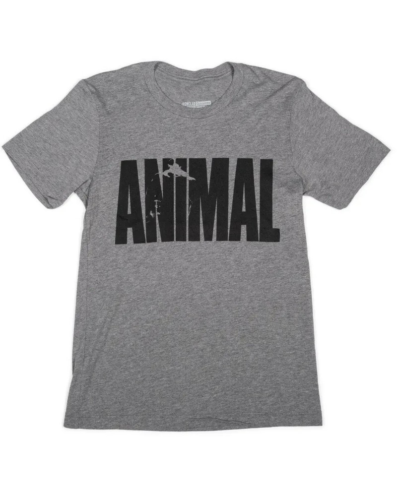 UNIVERSAL NUTRITION ANIMAL PAK ICONIC TEE SHIRT (XL) [HEATHER GREY] flex pump pm