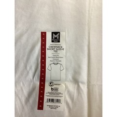 Members Mark Mens Essential Crewneck Short Sleeve Tee White XL MM22170 NWT