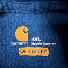 Carhartt Men’s 4XL Royal Blue Original Fit Logo Sleeve LS T Shirt K231 SEE DESCR