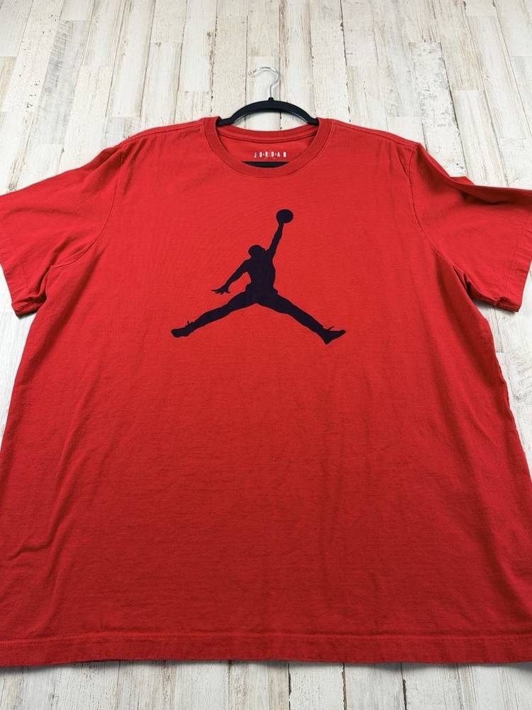 JORDAN JUMPMAN T-SHIRT RED BLACK SIZE XL 363277-60L Great Shape Fast Ship