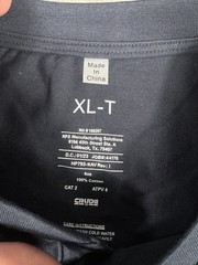 Crude Shirt Men XL Dark Navy Blue CAT2 Work Henley Workwear Fire Resistant Tall
