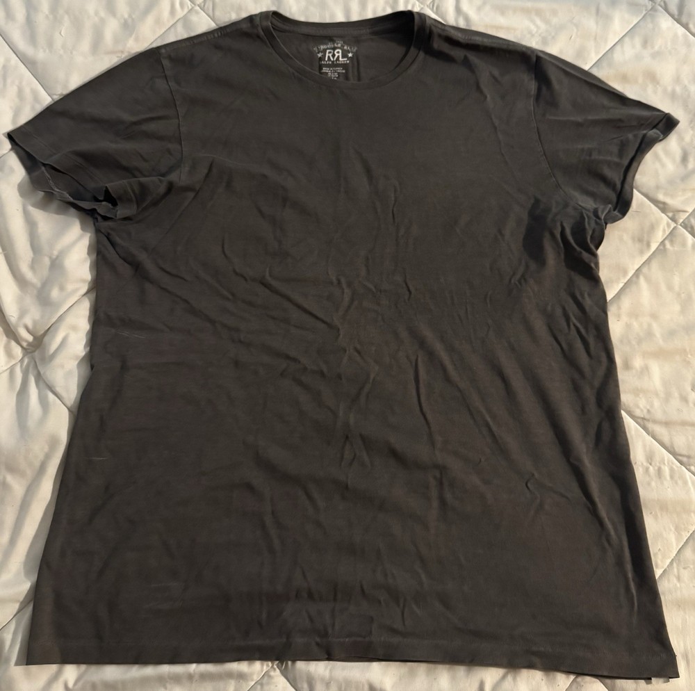 RRL Double RL Ralph Lauren Crew Neck T Shirt Size L Color Black