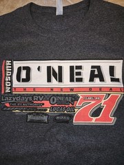 Hudson O’Neal #71 Dirt Late Model 2022 Black Short Sleeve Shirt For Men Size XL