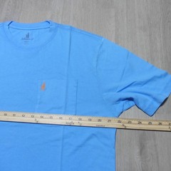 JOHNNIE O Mens M MEDIUM T SHIRT SUN LINE MALIBLU BLUE GRAPHIC SHORT SLEEVE GOLF