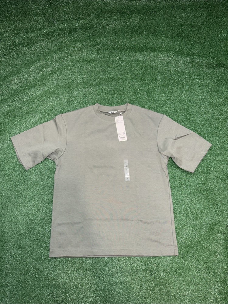 Uniqlo U AIRism Cotton Oversized T-Shirt Green Small