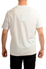 Versace Men’s Logo Print White Crewneck Short Sleeve T-Shirt US 5XL IT 62