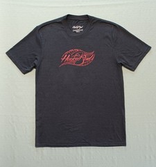 Hooked Soul Fishing Brand T-Shirt Dark Gray Hammerhead Shark Graphic Size Small