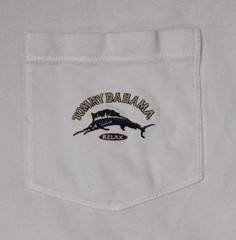 Vintage Tommy Bahama Relax Pocket T-Shirt Mens XXL White Marlin Made Canada Y2K