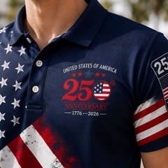Vintage America 250th Anniversary Patriotic Shirt Men’s US Flag Top Shirt(S-5XL)