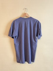 Vintage 90s Brooks Brothers Blank T Shirt Sz L Blue 100% Combed Cotton USA Made