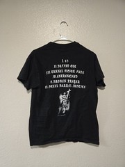 POINT 45 “A DIFFERENT POINT OF VIEW” MENS MEDIUM BLACK TSHIRT WITH BACKPRINT,…