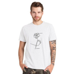 New Mens Printed T Shirts Short Sleeve Crew Neck 100% Cotton Tees Casual Top